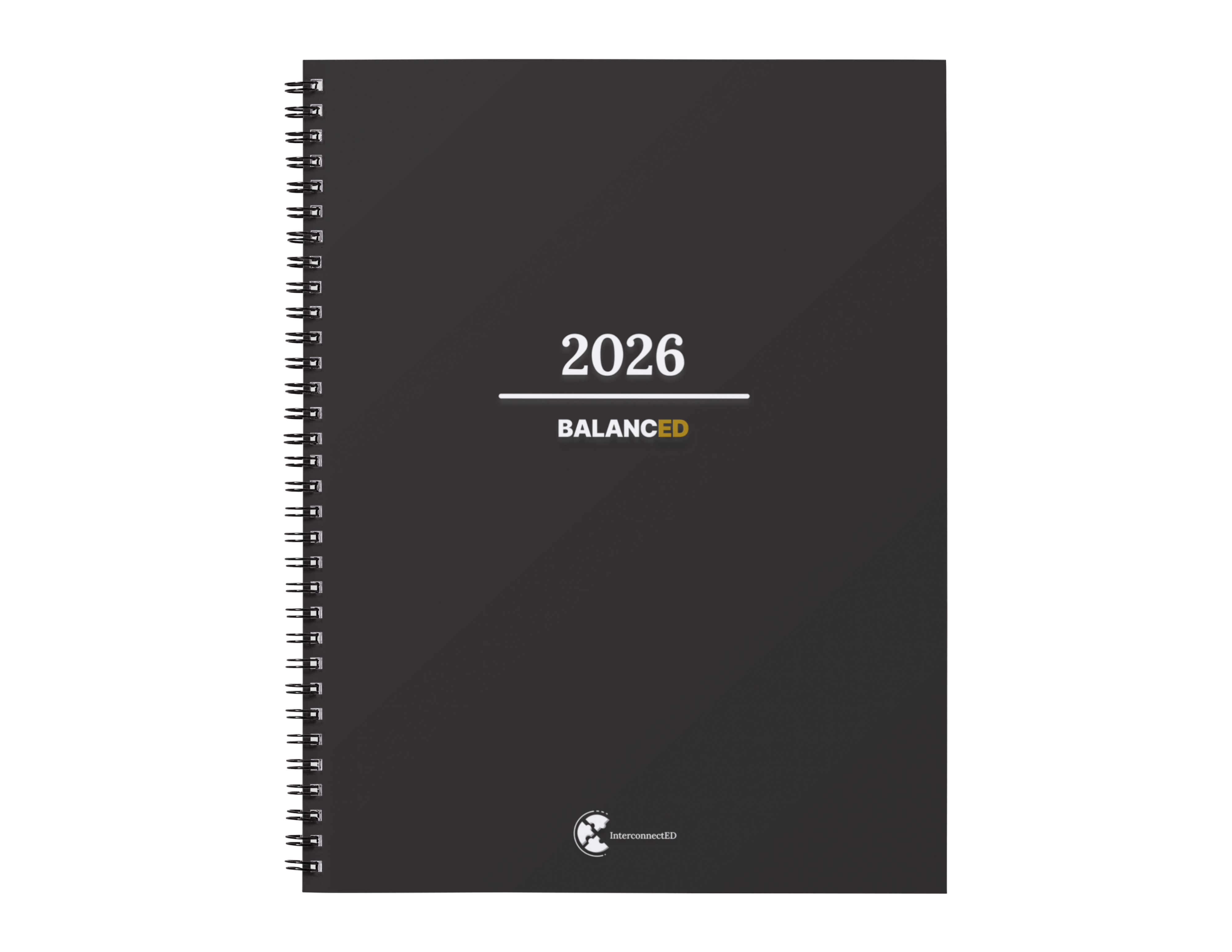 Balanced's planner in a black 
